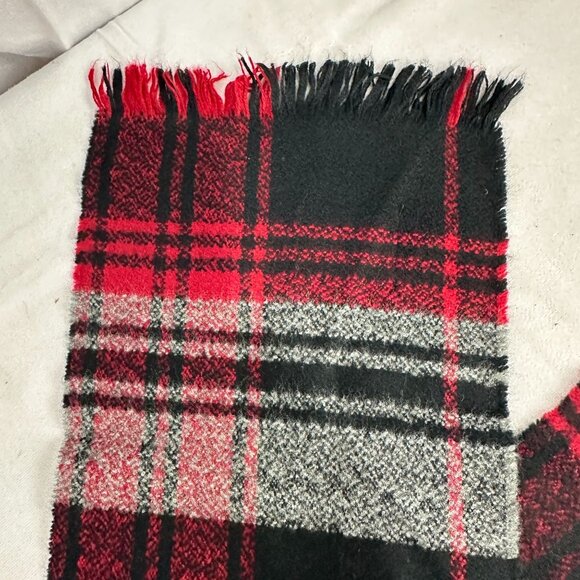 Women's 100% Acrylic Plaid Scarf One Size - Picture 5 of 5